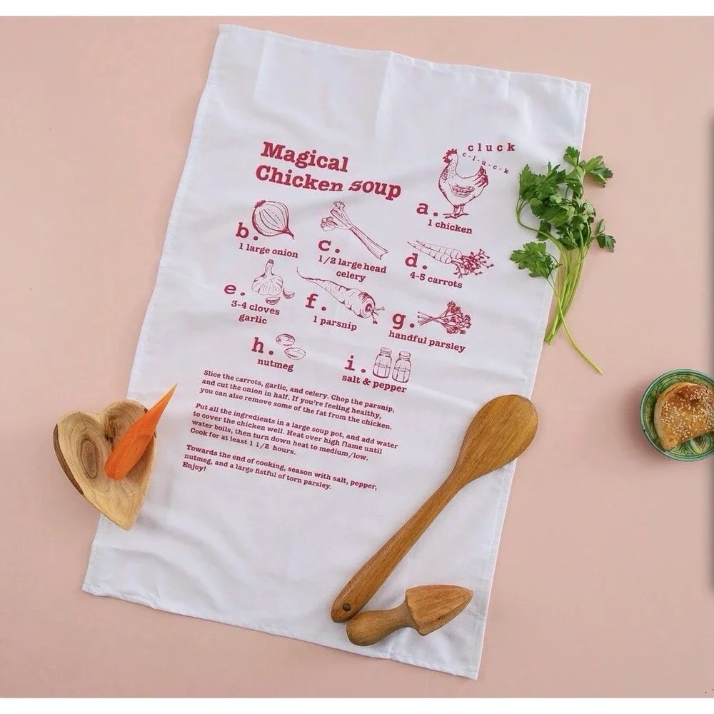 Barbara Shaw Chicken Soup Recipe Dish Towel